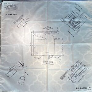 Le Labo Cream Bandana New 23.5”x23.5” Scarf